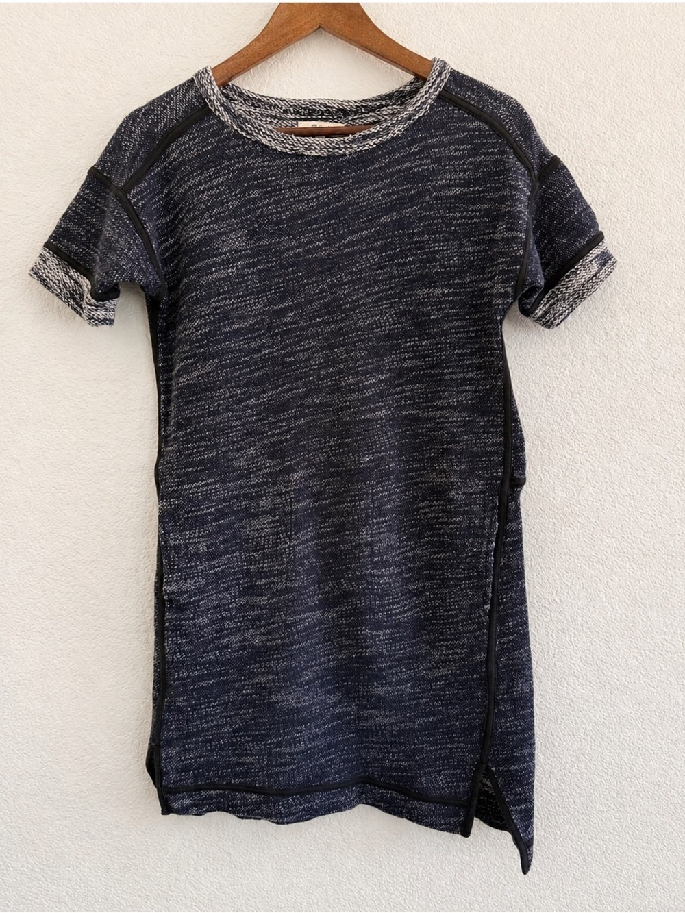 Madewell Marled Blue Sweater Dress